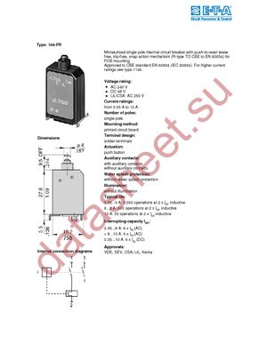 104-PR-5A datasheet  